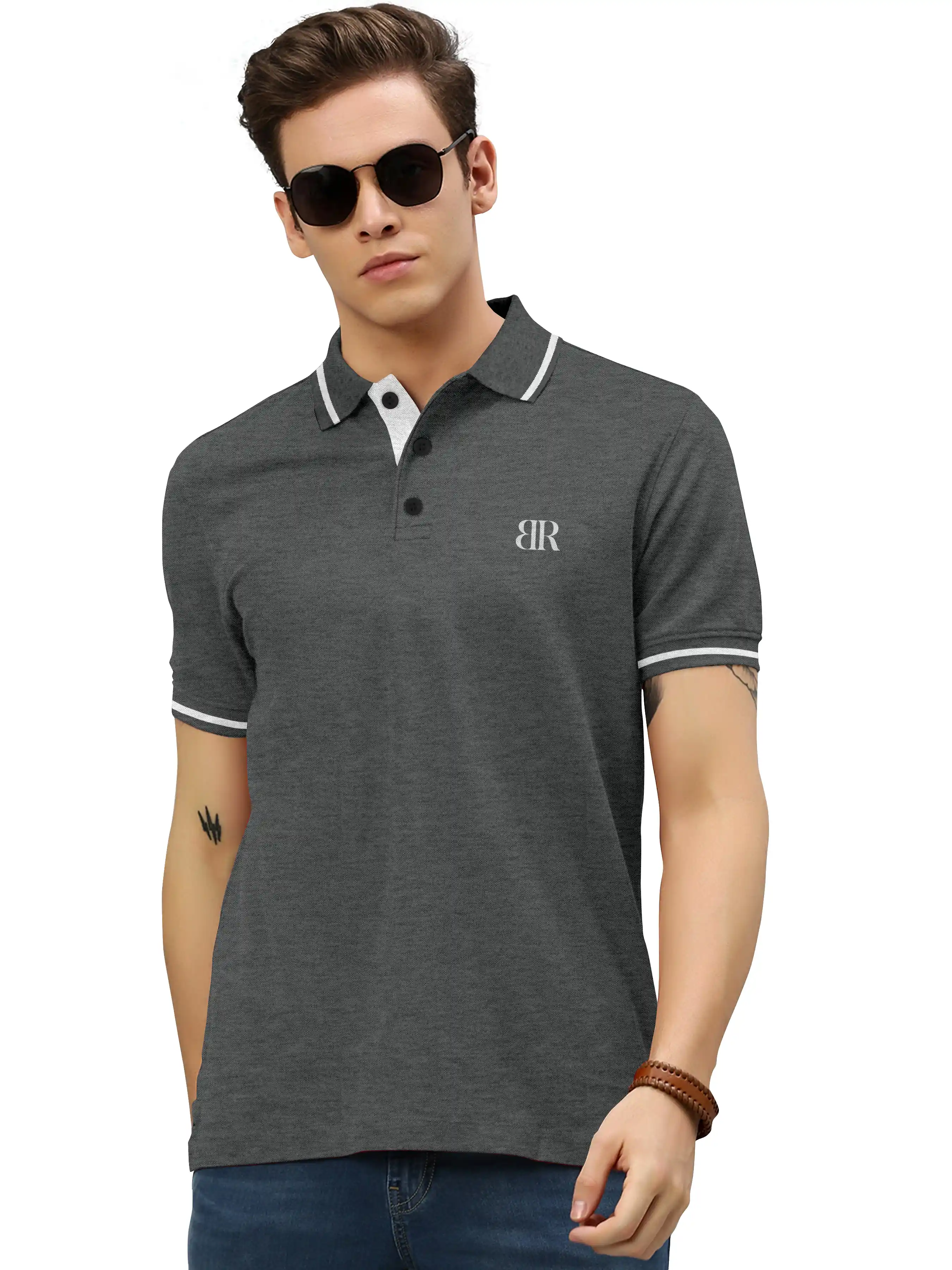 Polo Tshirts Dark Grey