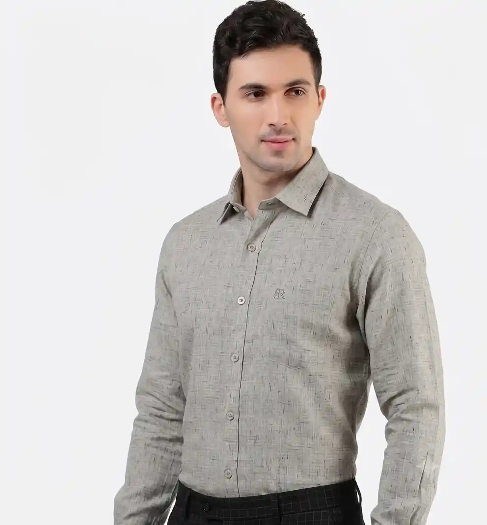 Stone Grey Texture Shirt