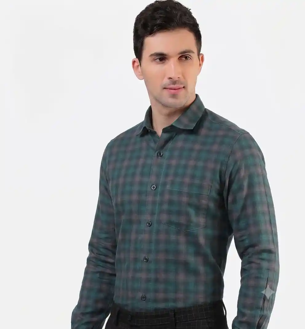 Emerald Shadow Check Shirt