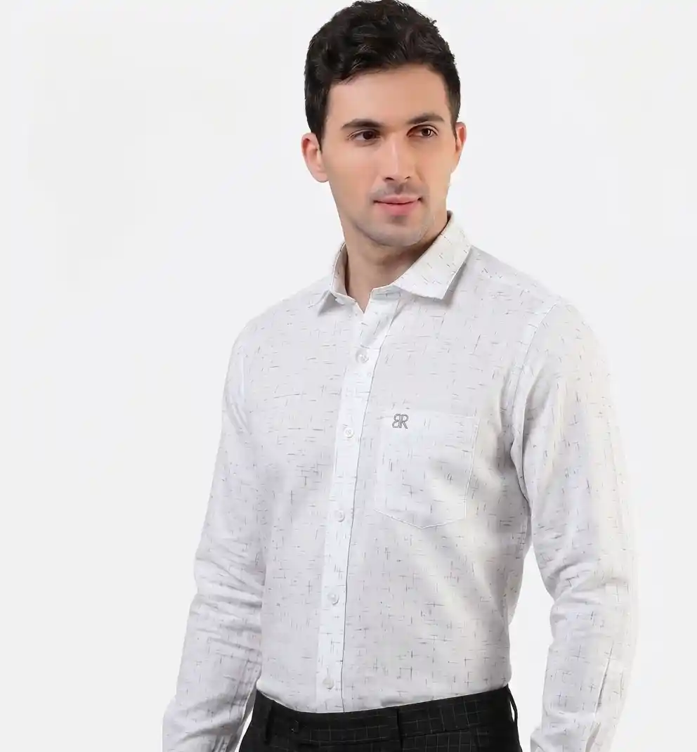 Ivory Mist Printed Shirt